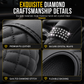💎 LIMITED-TIME 50% OFF! ✨ Rhinestone Steering Wheel Cover – Sparkling, Quilted, Luxury 🚗