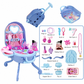 🎀 LIMITED-TIME 50% OFF! ✨ Kids’ Pretend Makeup Vanity Suitcase – Transformable, Rolling, Safe 🩷