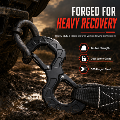 🚚 LIMITED-TIME 50% OFF! ⚒️ Forged Steel Tow Hook – Heavy-Duty, Secure Locking, All-Weather 🛡️